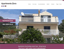 Tablet Screenshot of apartmani-zora.com